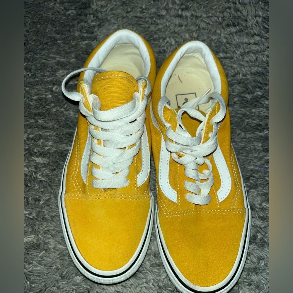Vans Mustard Yellow Old Skools with White Details